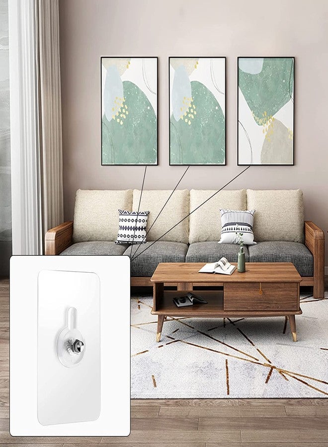 Swaze Wall Hooks, Self Adhesive Made in India (NOT China) Hooks, Heavy Duty Strong for Kitchen Accessories Items Stainless Steel, Sticky Nail Patch No Drilling (Adhesive Nail/Wall Hook, Pack of 20) - Image 2